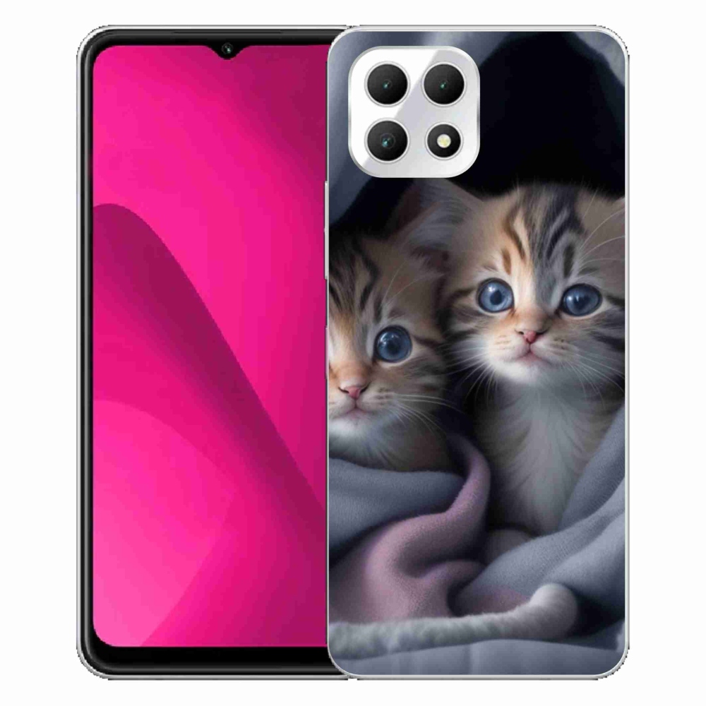 Gelový kryt mmCase na T phone 2 - kočičí duo 2