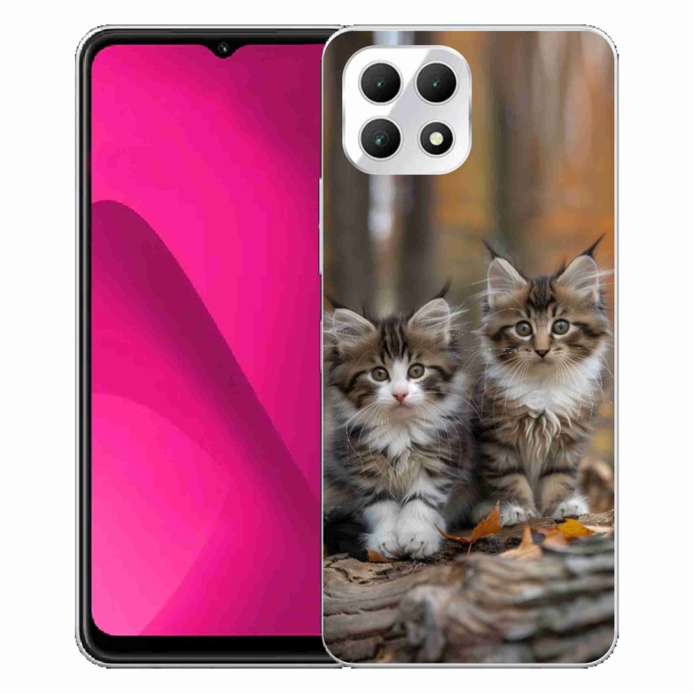 Gelový kryt mmCase na T phone 2 - kočičí duo 3