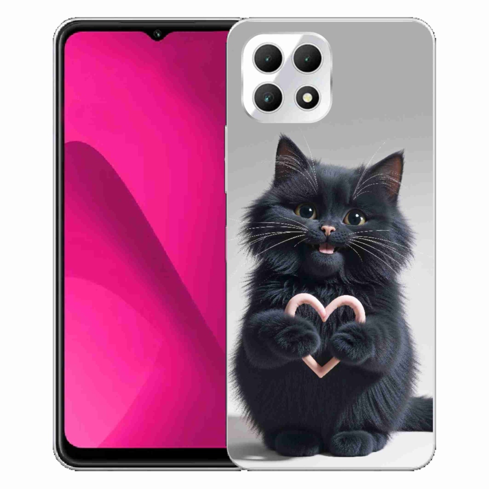 Gelový kryt mmCase na T phone 2 - kočičí láska 3