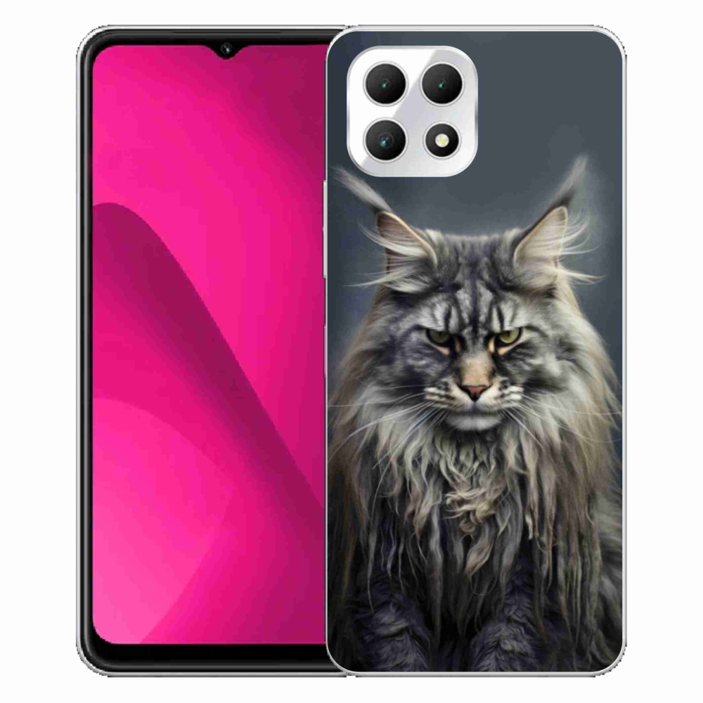 Gelový kryt mmCase na T phone 2 - kočíčí pohled 4