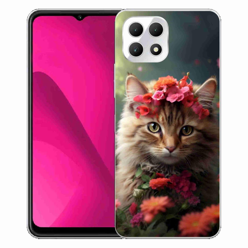 Gelový kryt mmCase na T phone 2 - kočíčí princezna