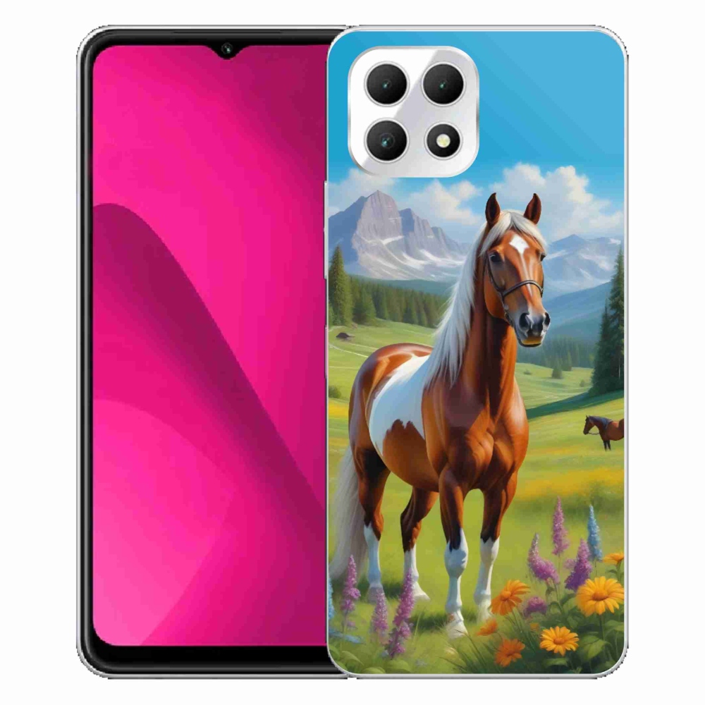 Gelový kryt mmCase na T phone 2 - kůň na louce