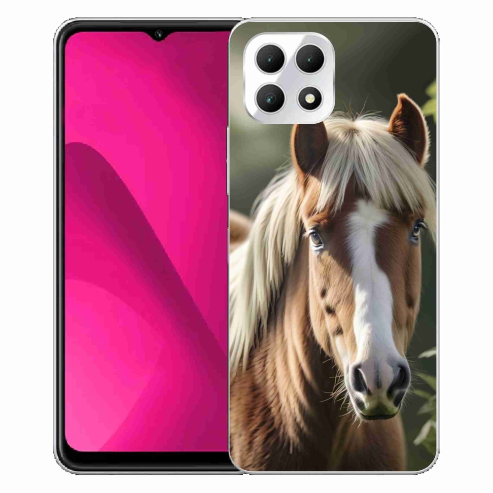 Gelový kryt mmCase na T phone 2 - kůň se světlou hřívou