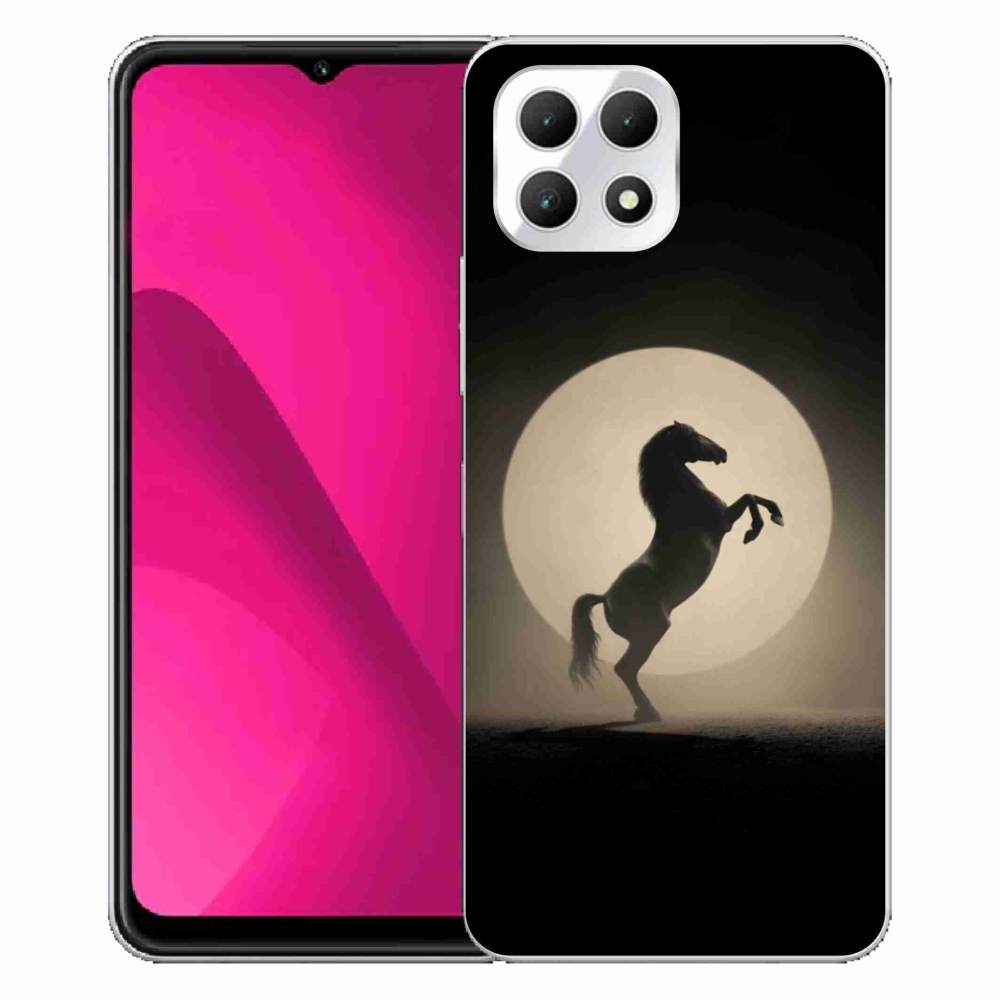 Gelový kryt mmCase na T phone 2 - kůň v siluetě