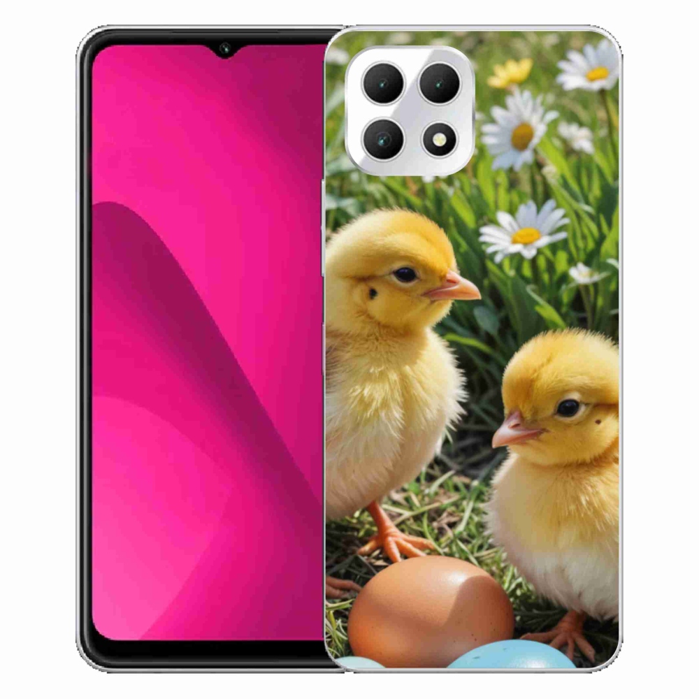 Gelový kryt mmCase na T phone 2 - kuřátka