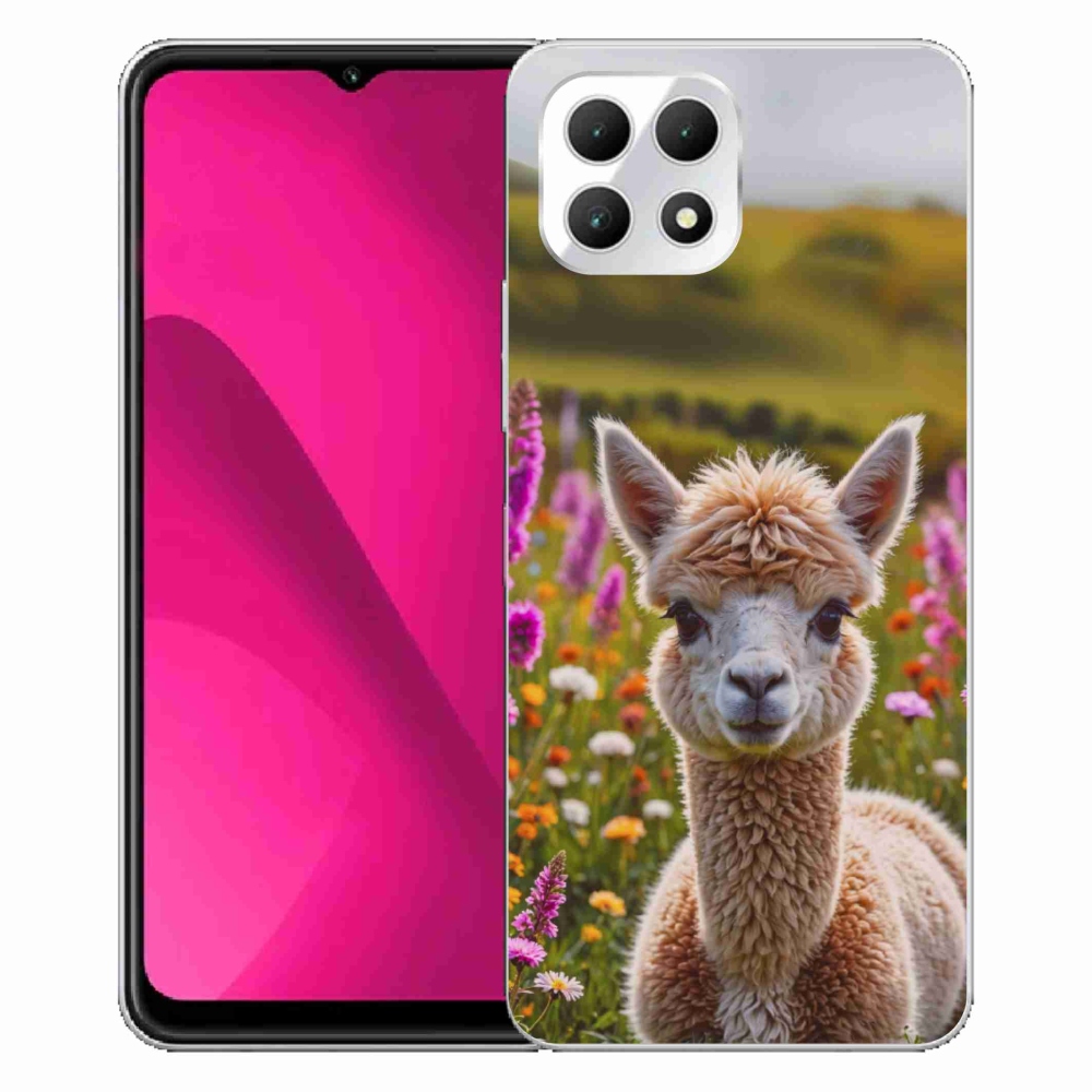 Gelový kryt mmCase na T phone 2 - lama na louce