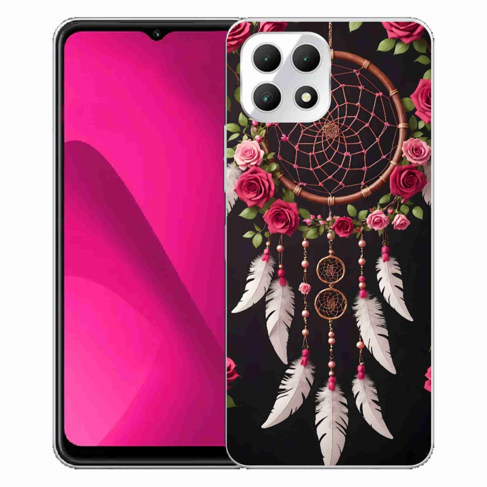 Gelový kryt mmCase na T phone 2 - lapač snů s růžemi