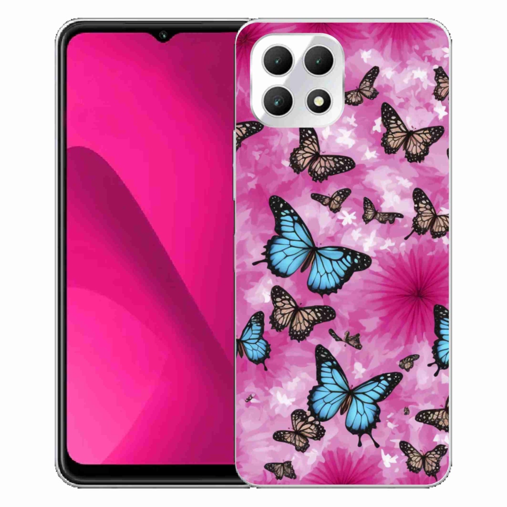 Gelový kryt mmCase na T phone 2 - motýlí zahrada
