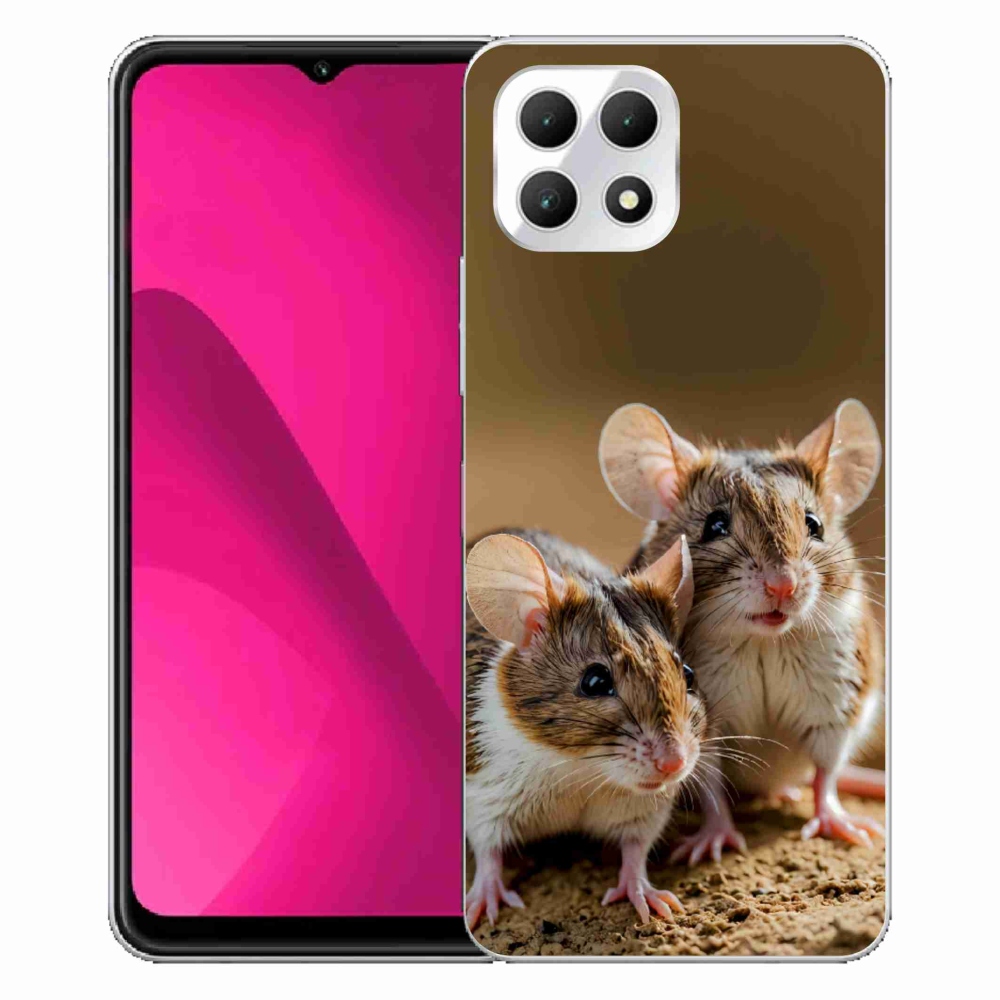 Gelový kryt mmCase na T phone 2 - myší duo