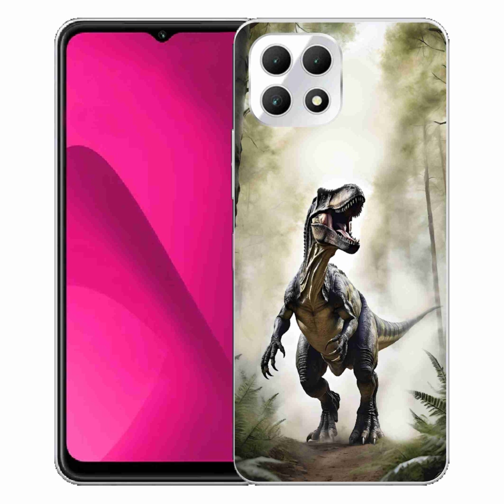 Gelový kryt mmCase na T phone 2 - naštvaný T-Rex