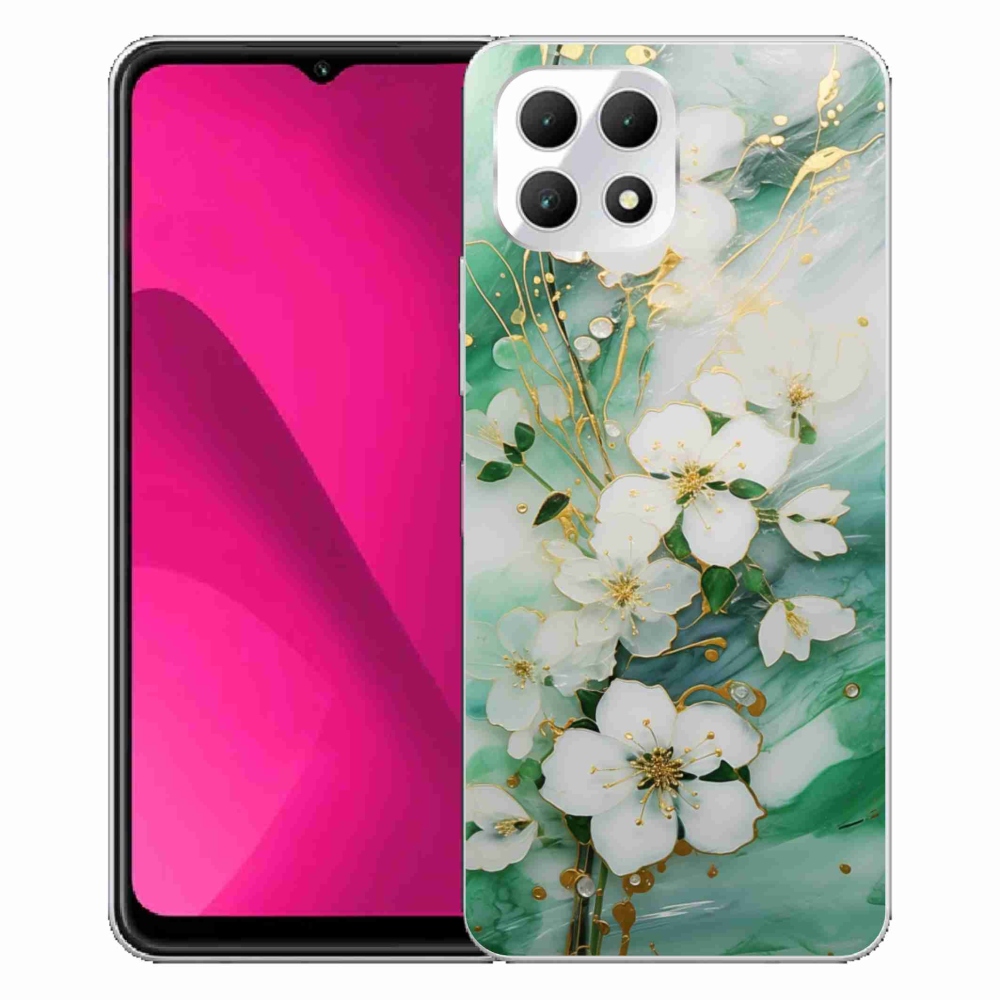 Gelový kryt mmCase na T phone 2 - něžné květy