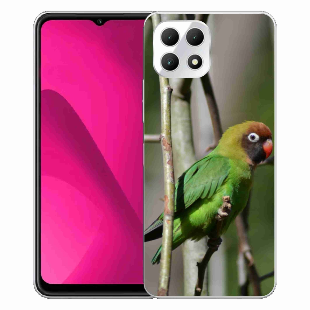 Gelový kryt mmCase na T phone 2 - papoušek agapornis