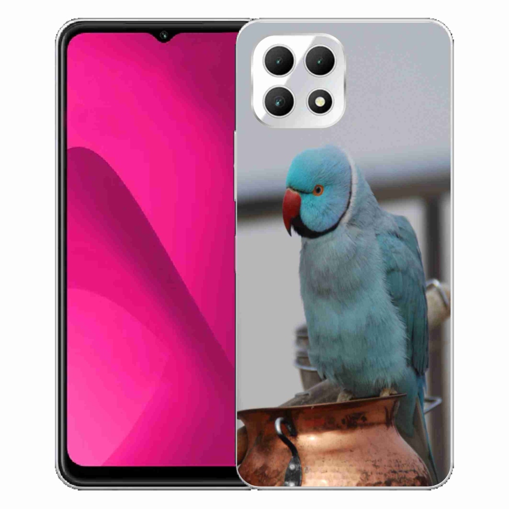 Gelový kryt mmCase na T phone 2 - papoušek alexandr modrý