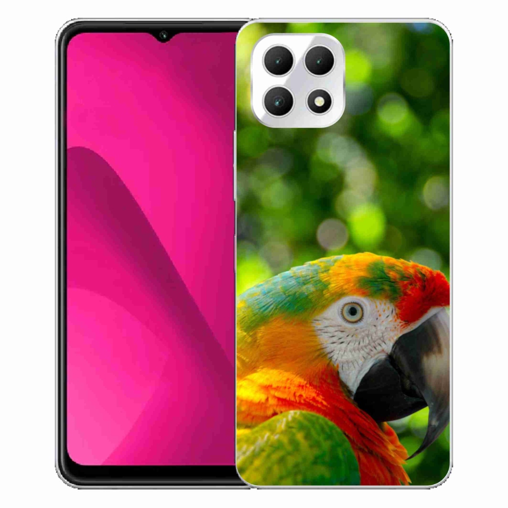Gelový kryt mmCase na T phone 2 - papoušek ara 3