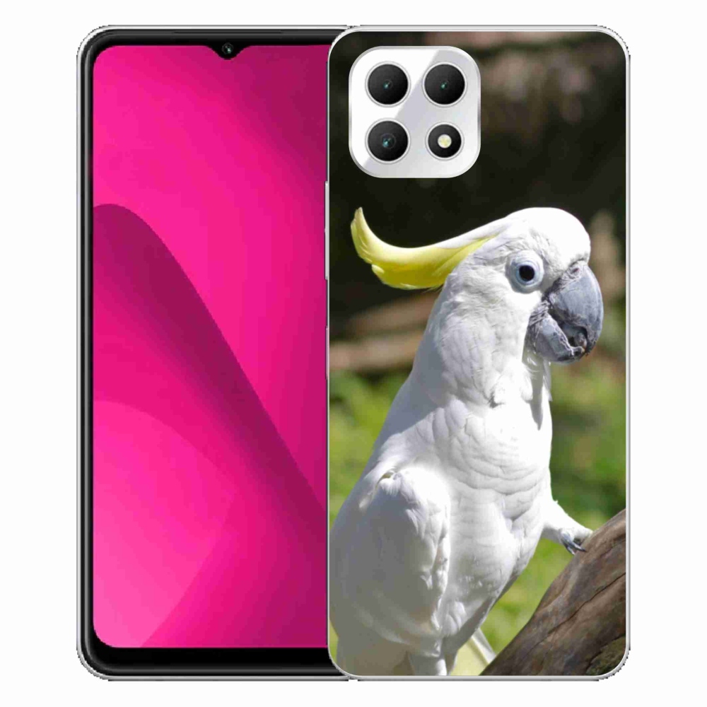 Gelový kryt mmCase na T phone 2 - papoušek kakadu 2