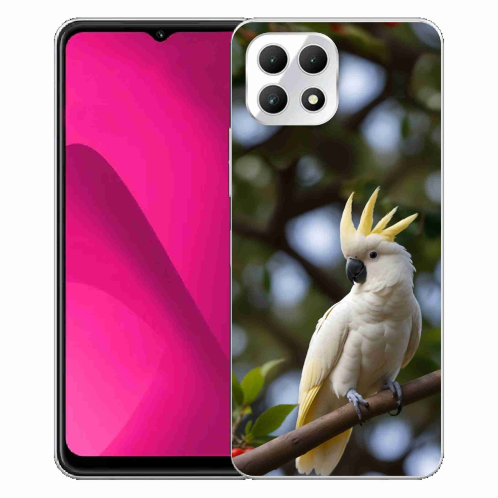Gelový kryt mmCase na T phone 2 - papoušek kakadu 3