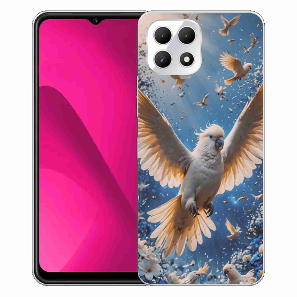 Gelový kryt mmCase na T phone 2 - papoušek kakadu