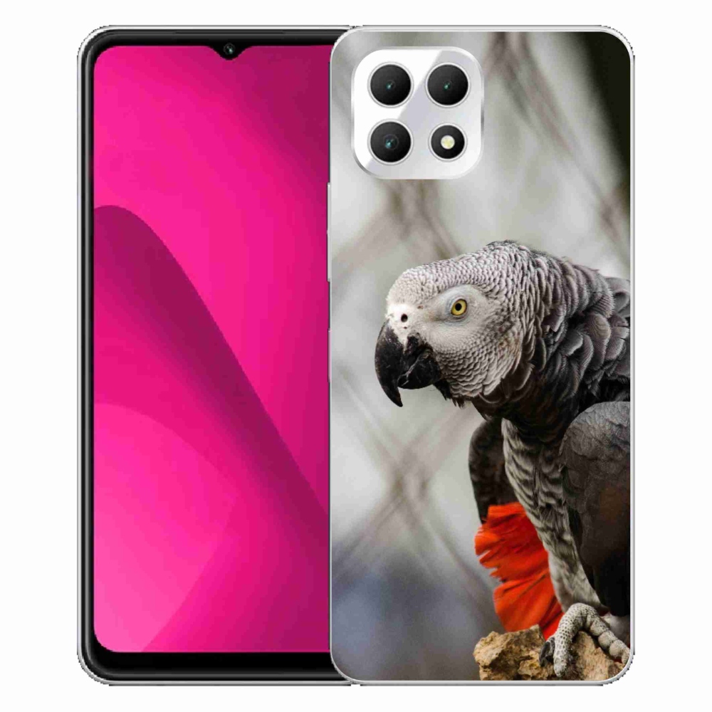 Gelový kryt mmCase na T phone 2 - papoušek žako 3