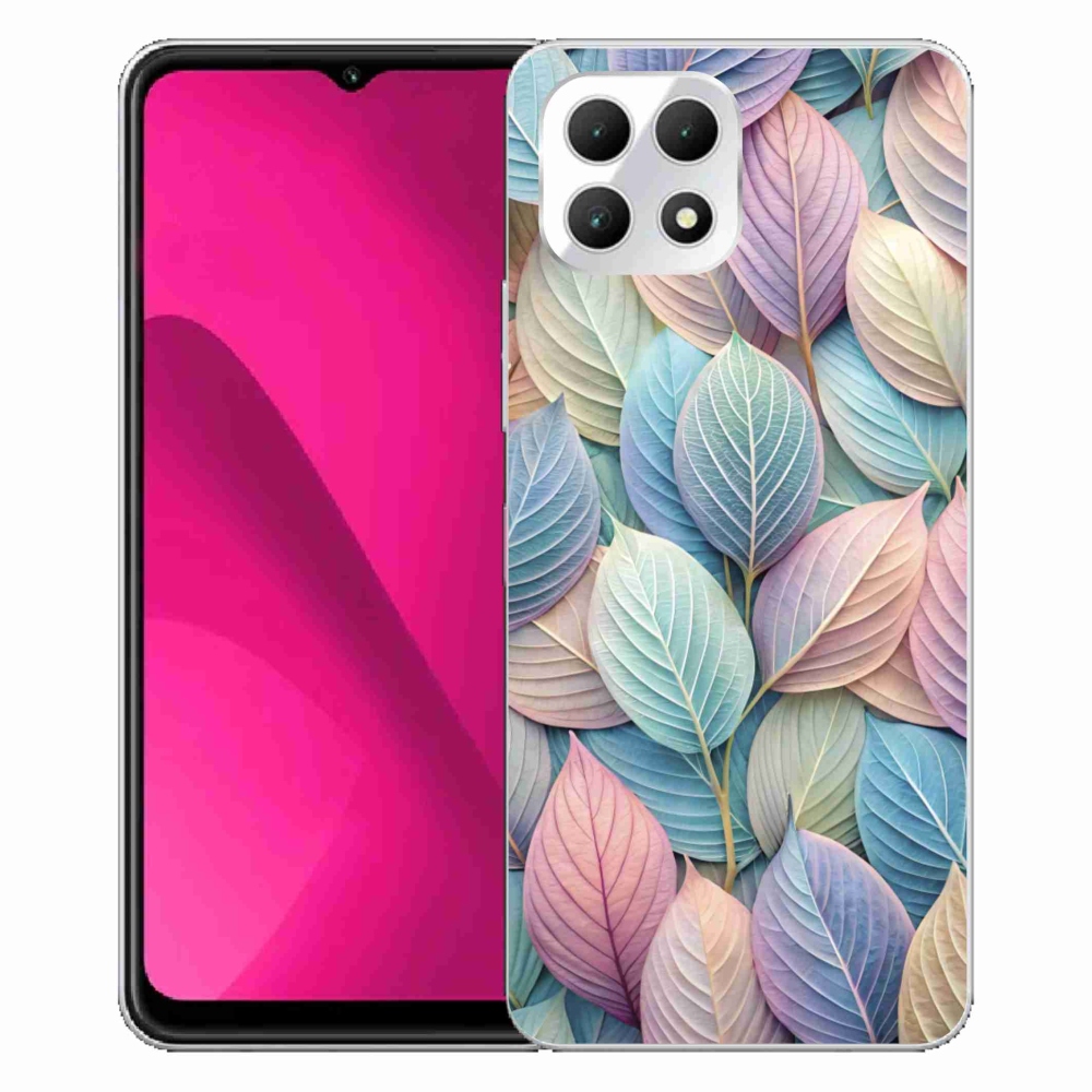Gelový kryt mmCase na T phone 2 - pastelové listy