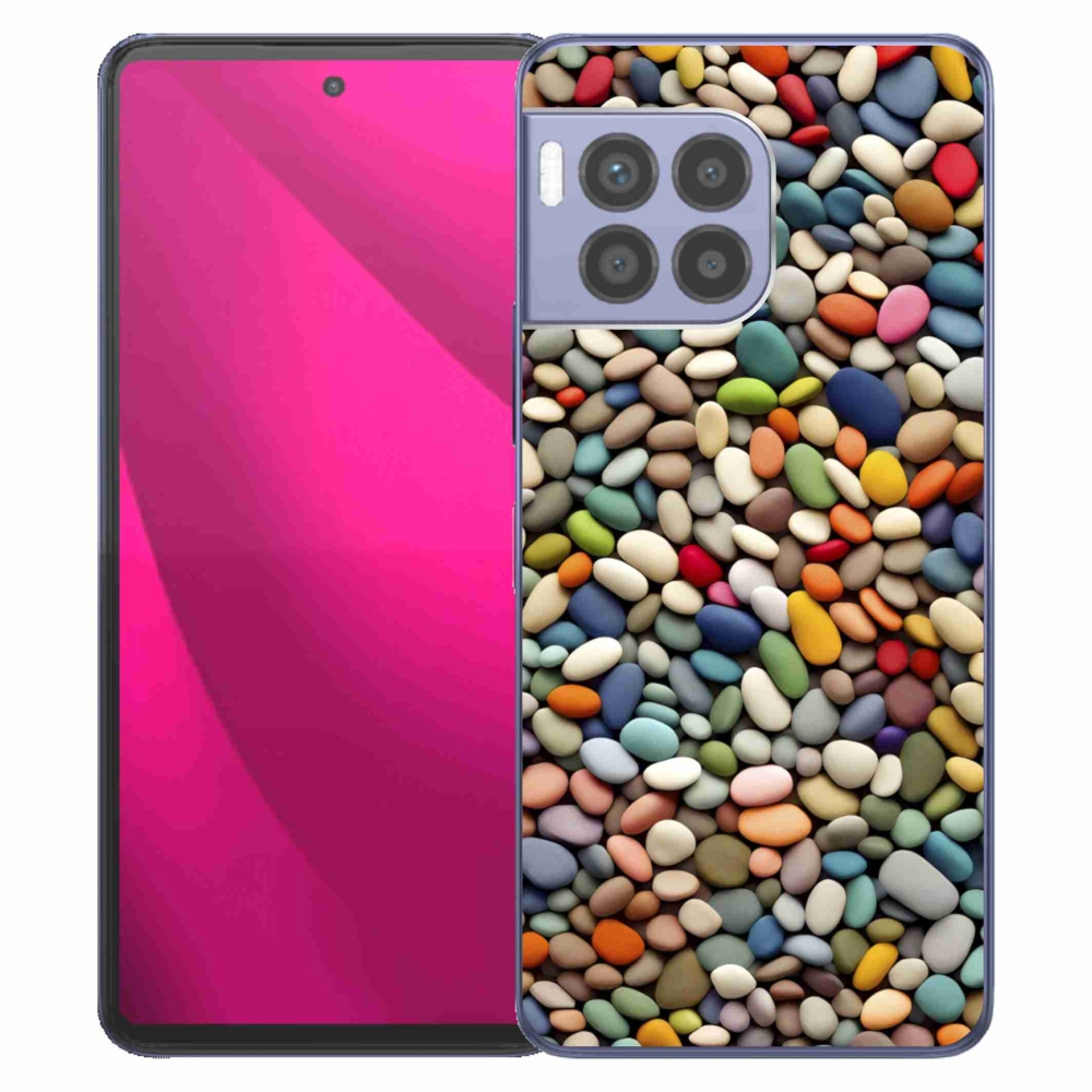 Gelový kryt mmCase na T phone 2 Pro - barevné kamínky 2