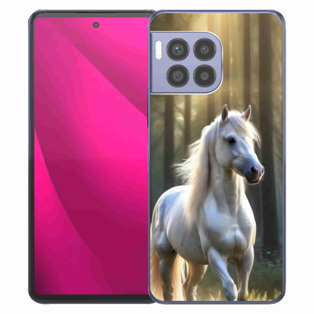 Gelový kryt mmCase na T phone 2 Pro - bílý kůň 3