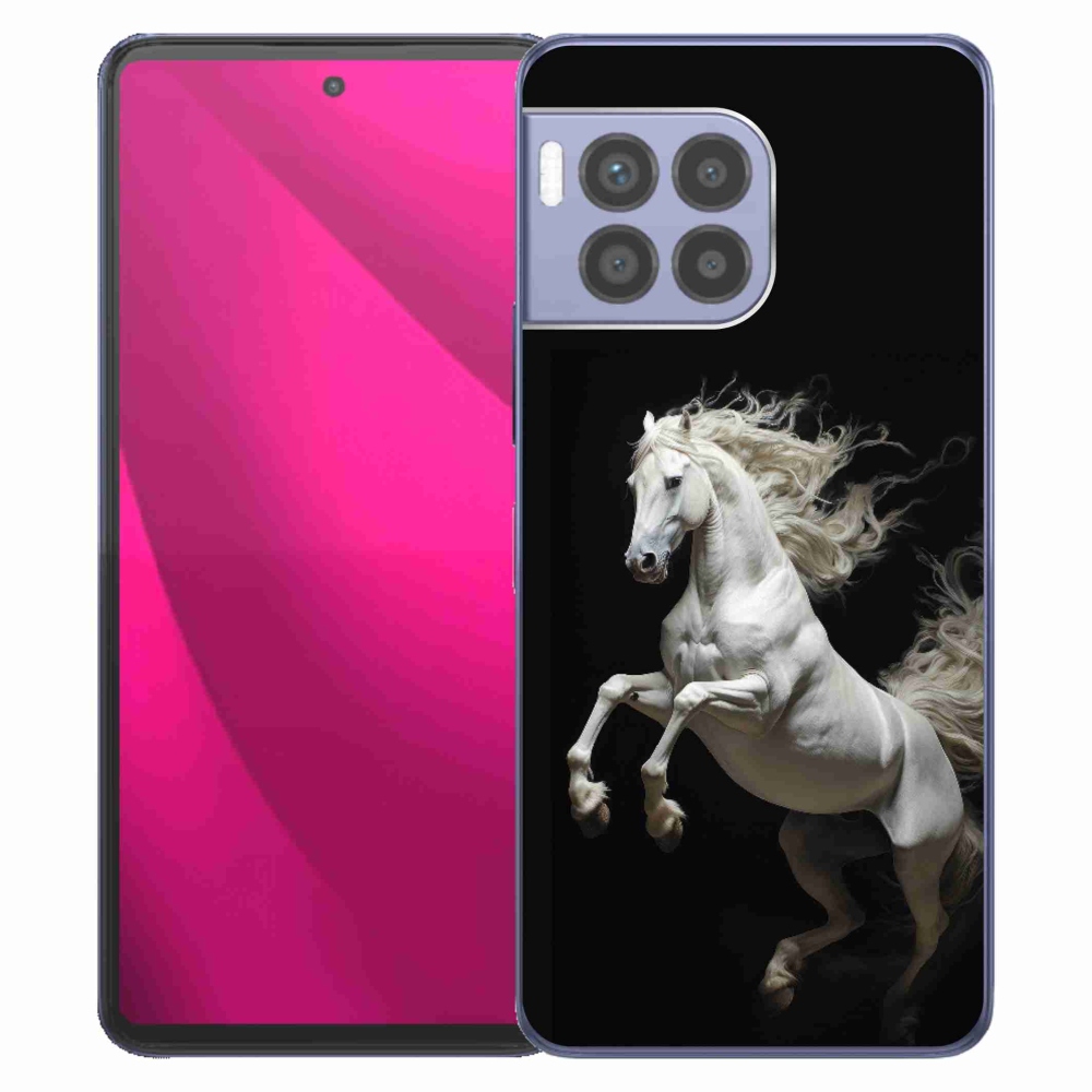 Gelový kryt mmCase na T phone 2 Pro - bílý kůň 4