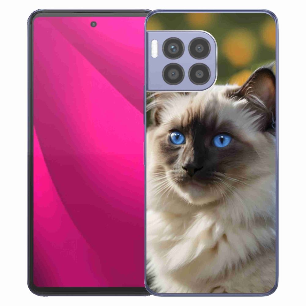 Gelový kryt mmCase na T phone 2 Pro - bílý ragdoll