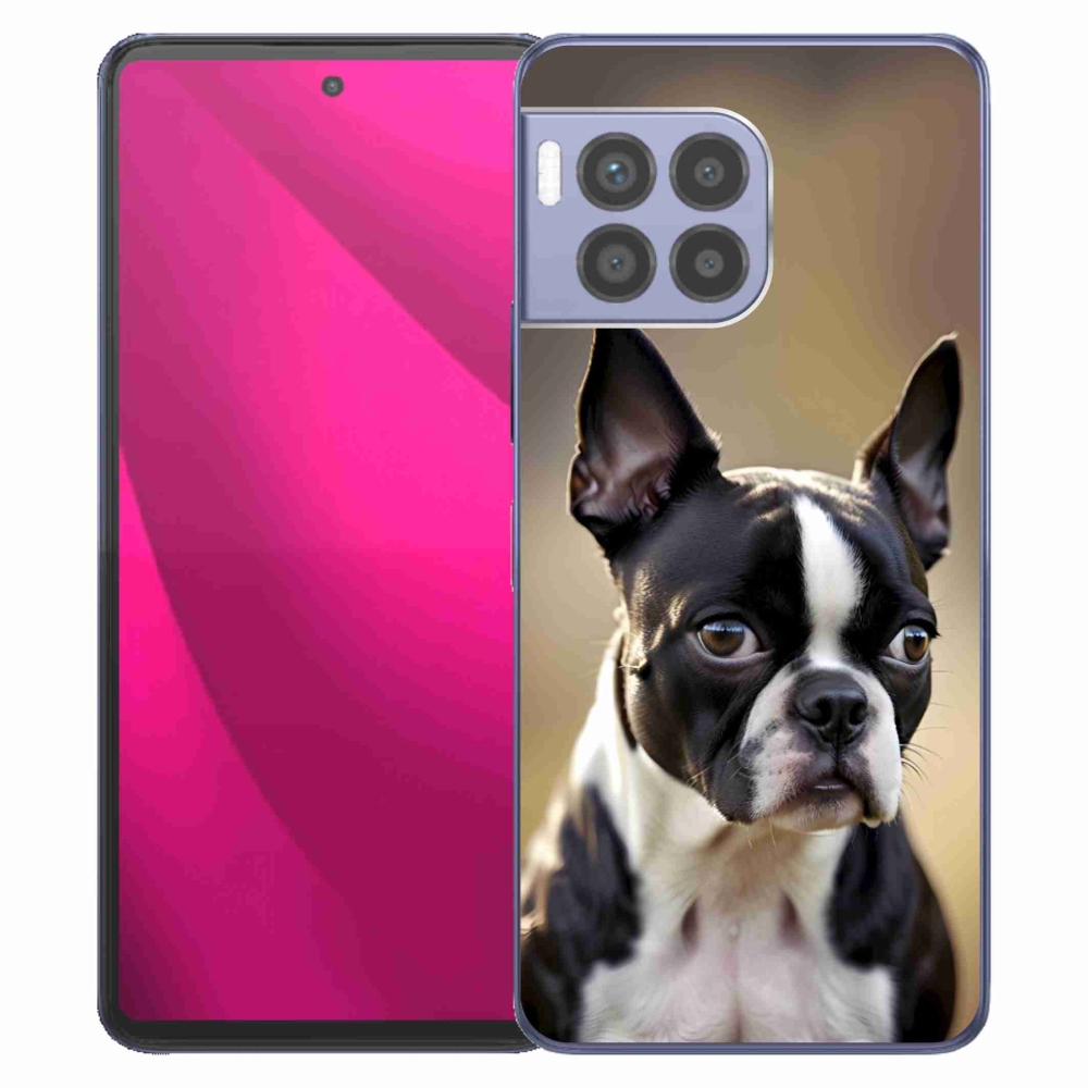 Gelový kryt mmCase na T phone 2 Pro - bostonský teriér