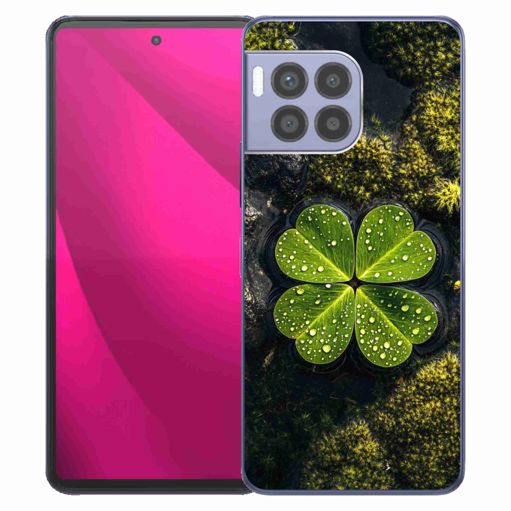 Gelový kryt mmCase na T phone 2 Pro - čtyřlístek
