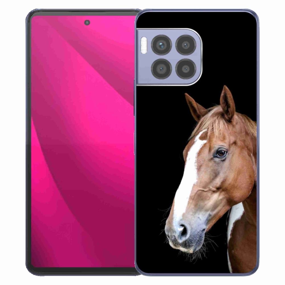 Gelový kryt mmCase na T phone 2 Pro - hnědý kůň 3