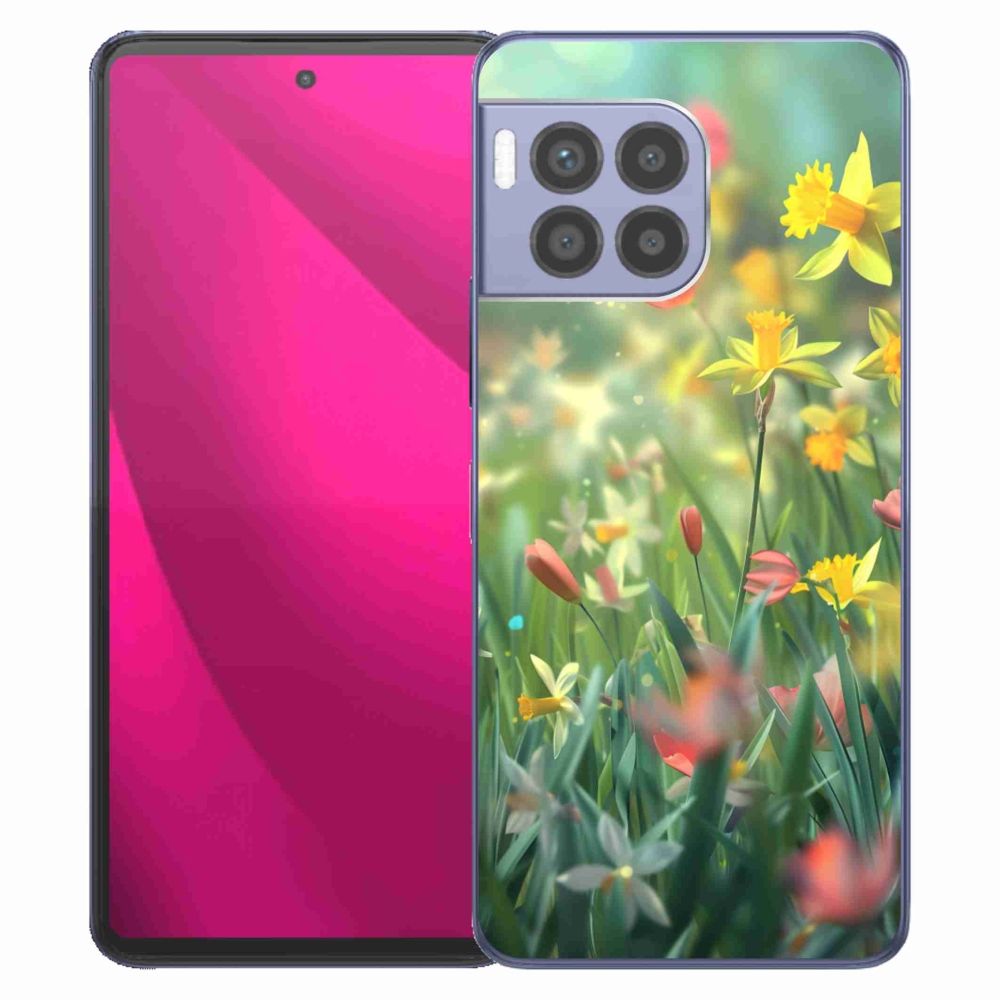 Gelový kryt mmCase na T phone 2 Pro - jarní květy