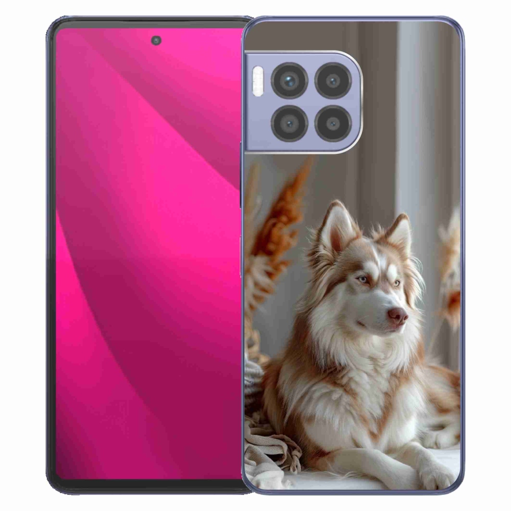 Gelový kryt mmCase na T phone 2 Pro - klidný sibiřský husky