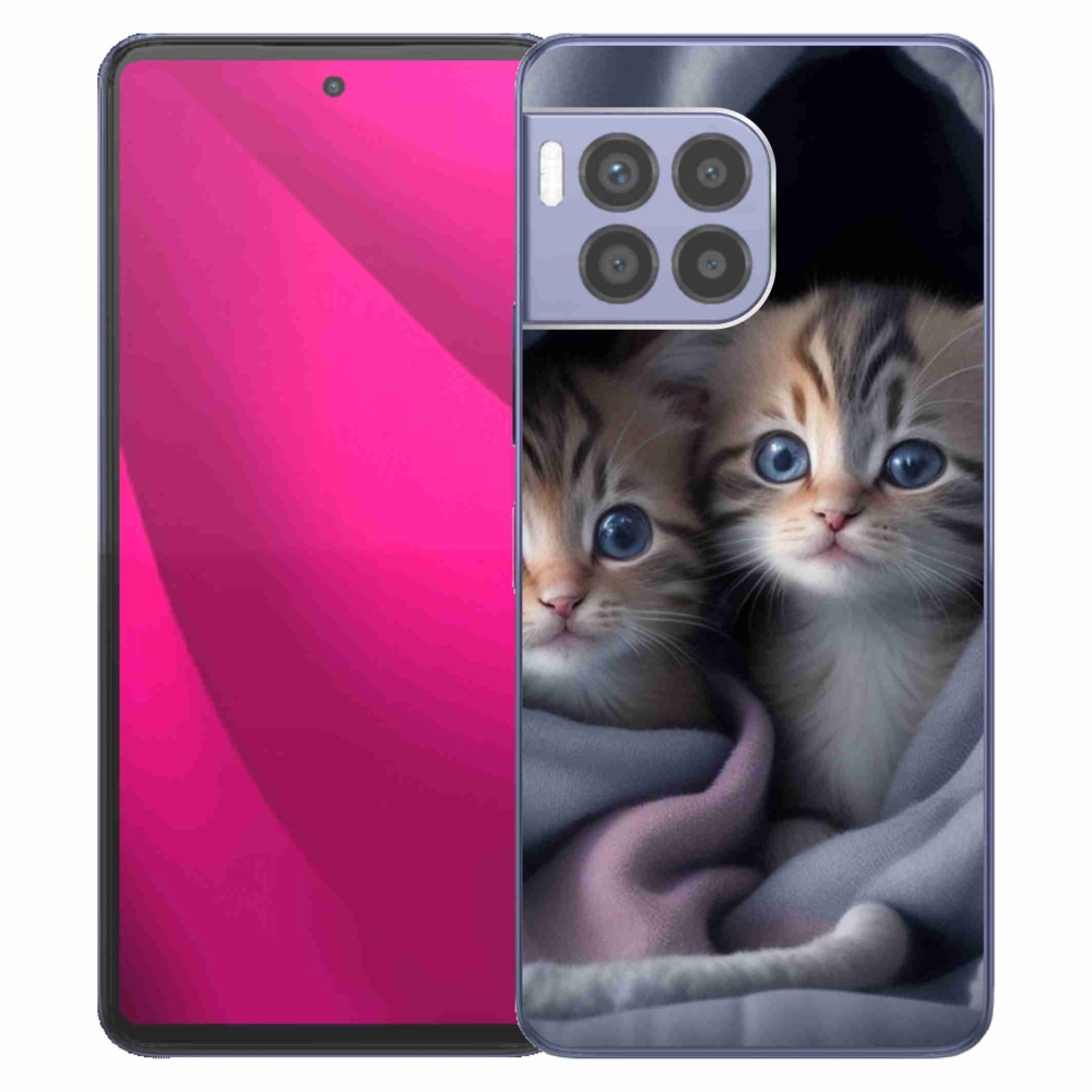 Gelový kryt mmCase na T phone 2 Pro - kočičí duo 2
