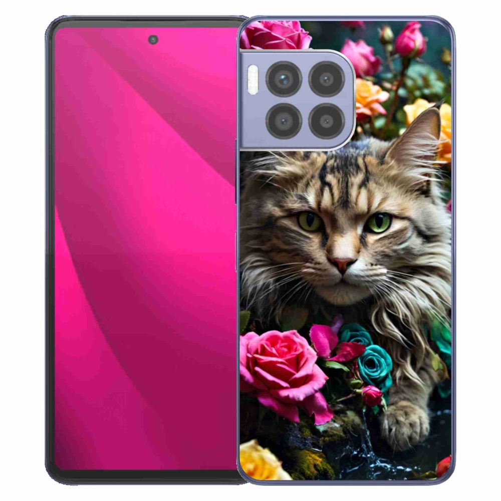 Gelový kryt mmCase na T phone 2 Pro - kočíčí pohled 2