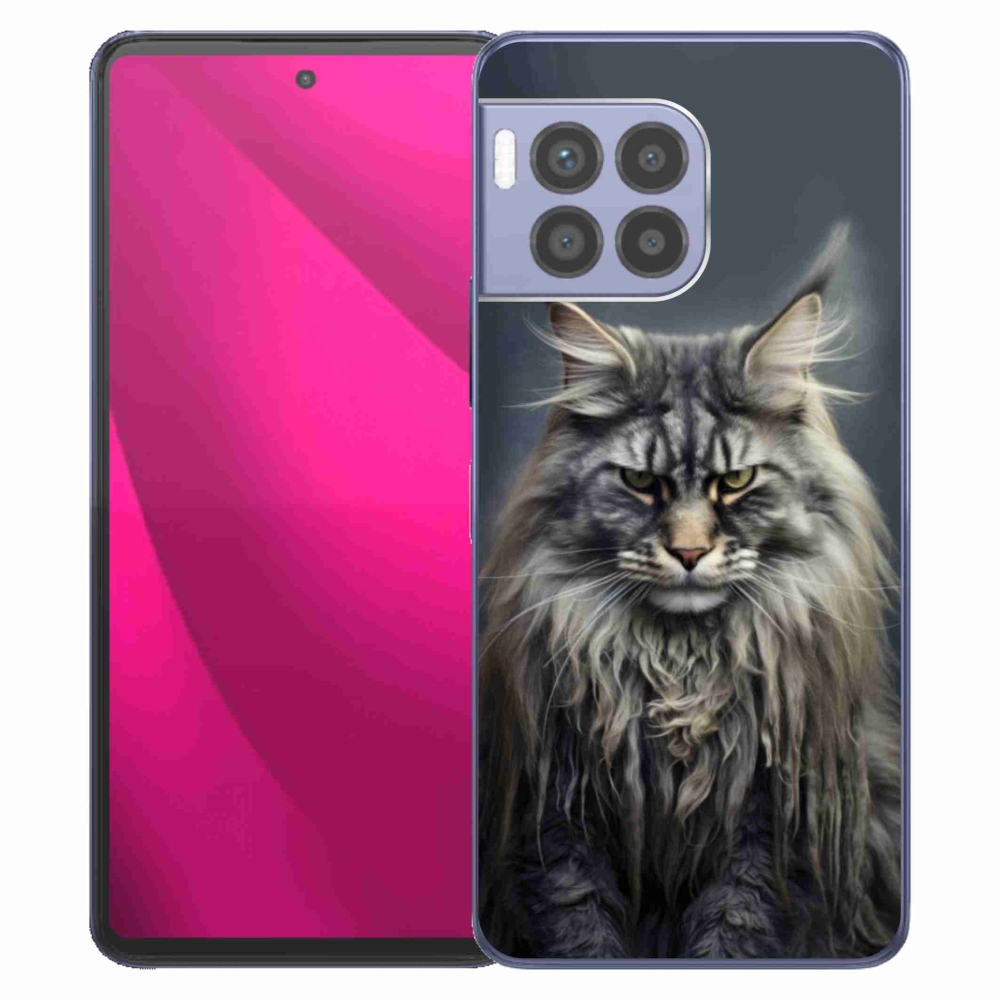Gelový kryt mmCase na T phone 2 Pro - kočíčí pohled 4
