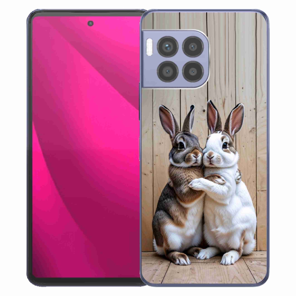 Gelový kryt mmCase na T phone 2 Pro - králičí pár