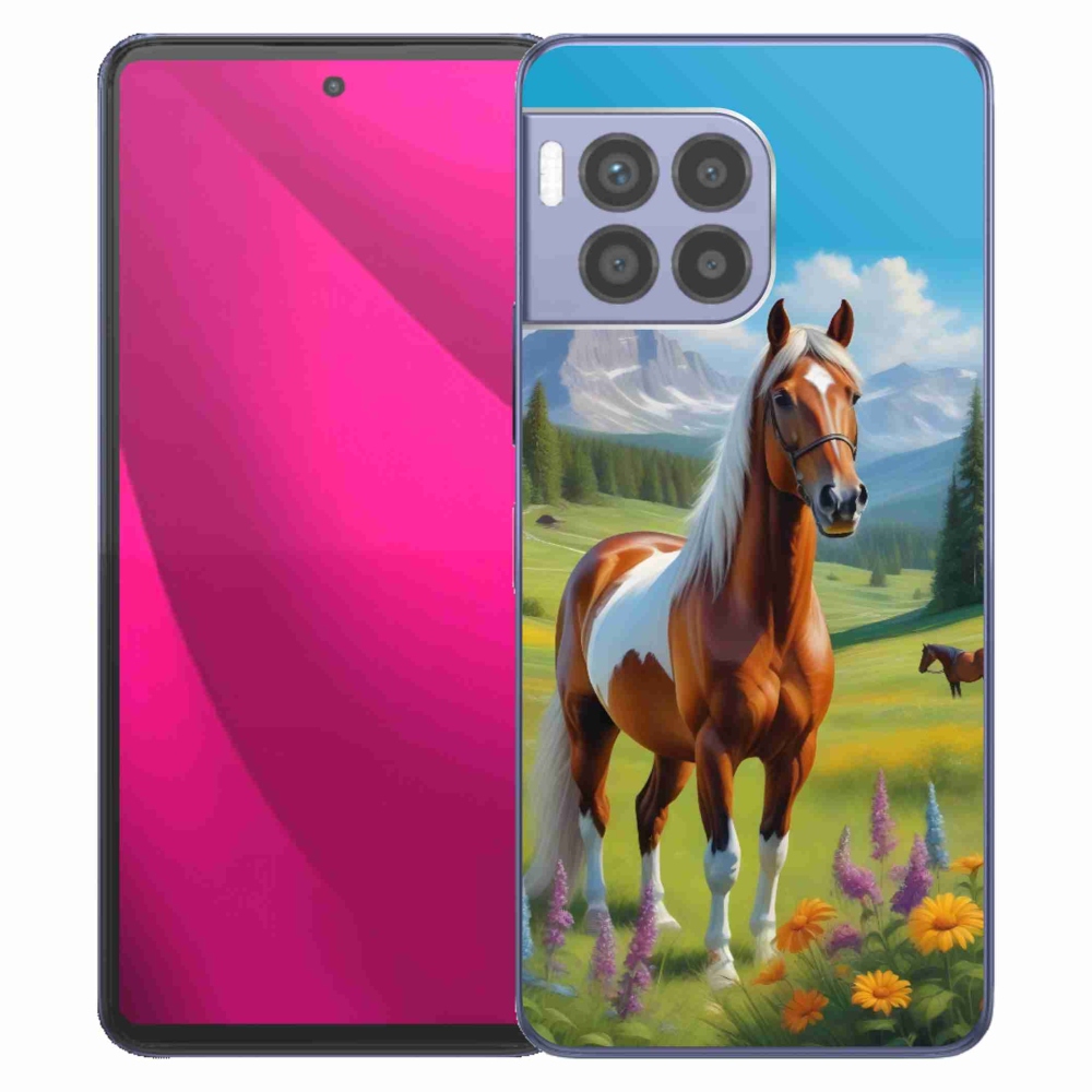 Gelový kryt mmCase na T phone 2 Pro - kůň na louce