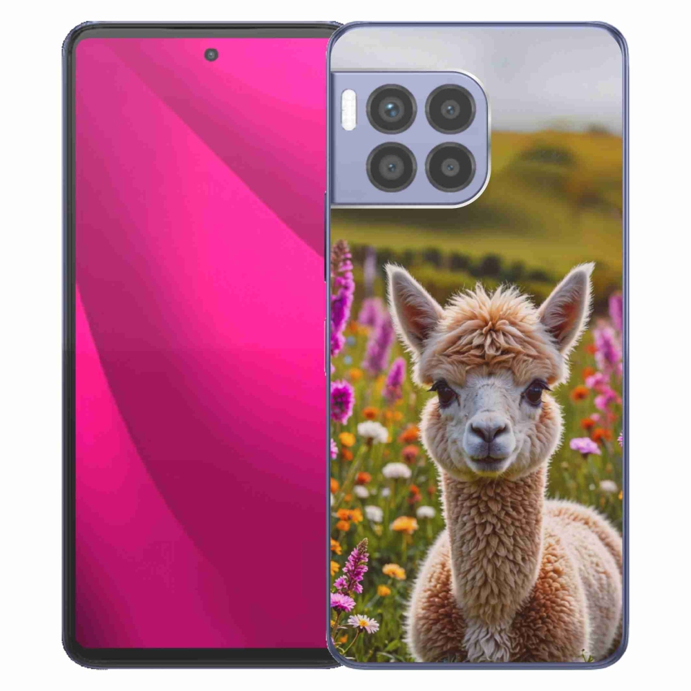 Gelový kryt mmCase na T phone 2 Pro - lama na louce