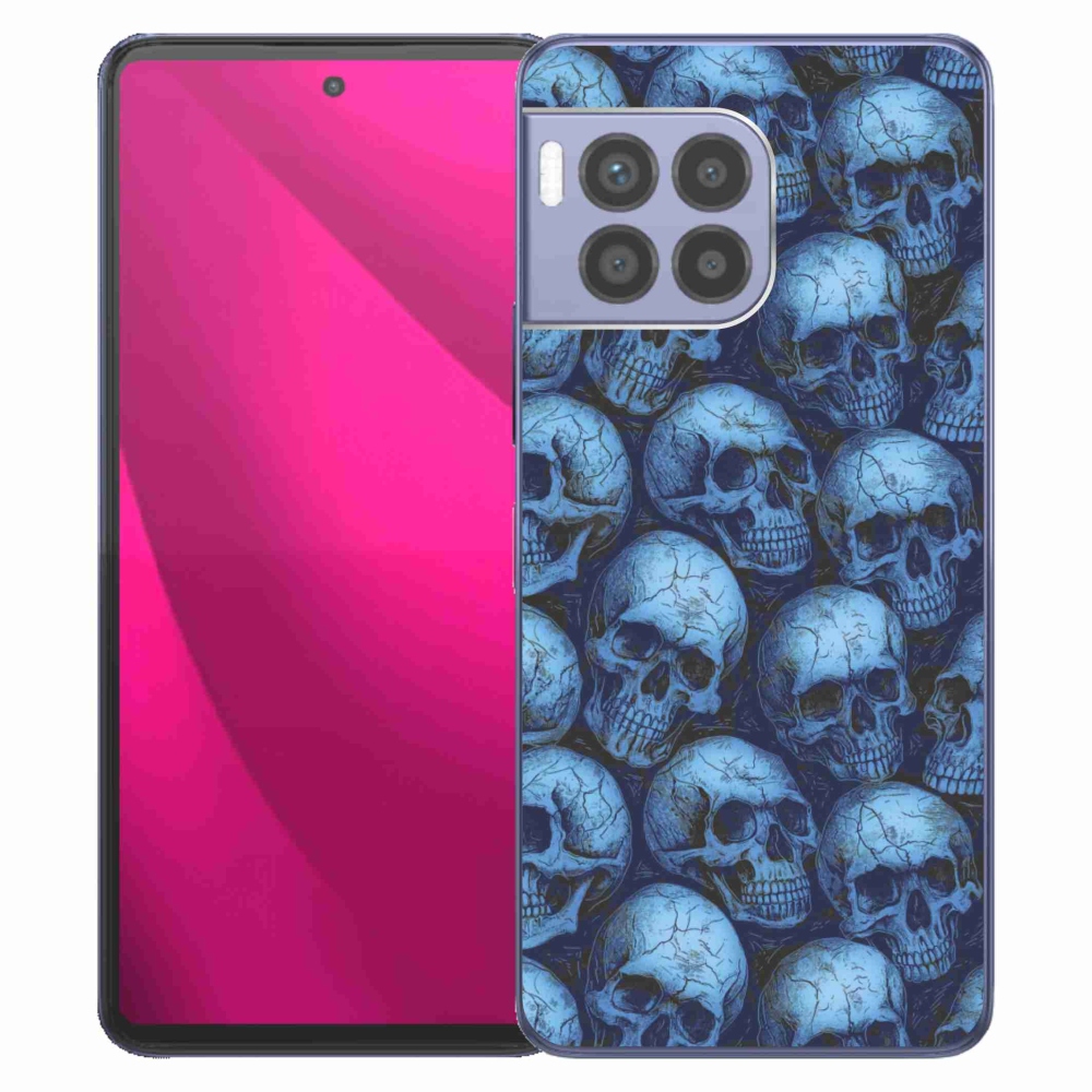 Gelový kryt mmCase na T phone 2 Pro - lebky
