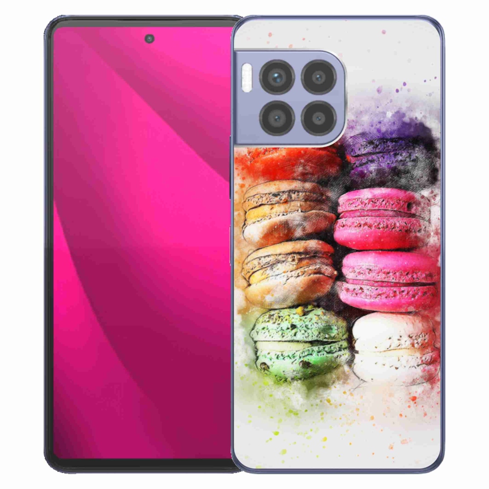 Gelový kryt mmCase na T phone 2 Pro - makrónky