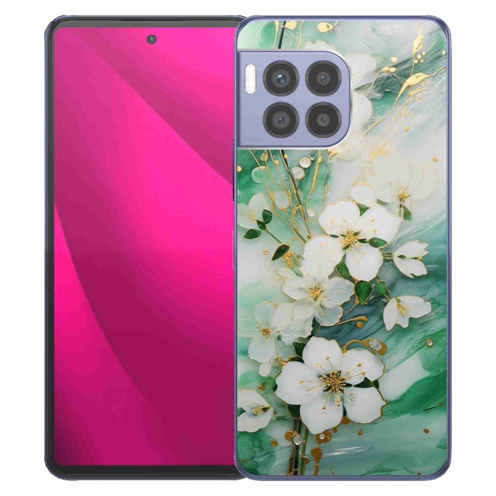 Gelový kryt mmCase na T phone 2 Pro - něžné květy