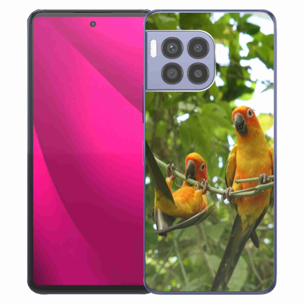 Gelový kryt mmCase na T phone 2 Pro - papoušci aratingy