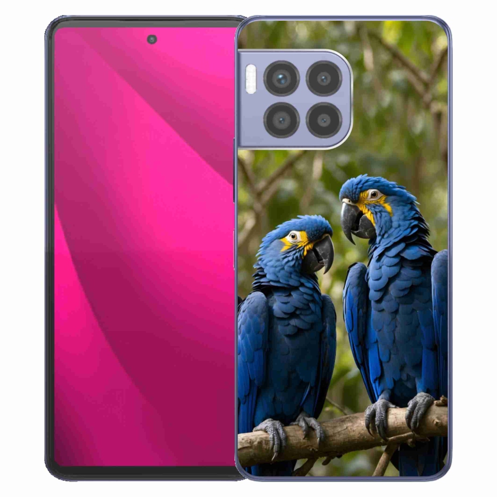 Gelový kryt mmCase na T phone 2 Pro - papouščí duo