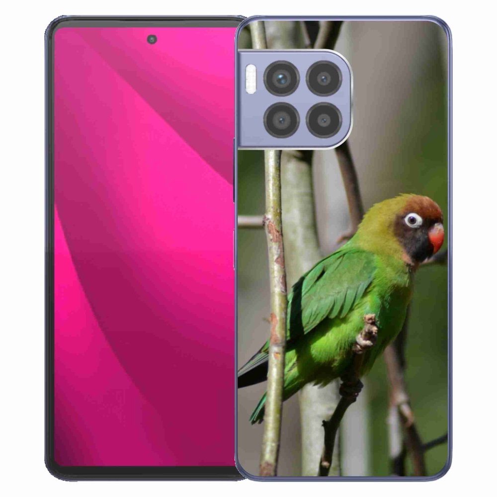 Gelový kryt mmCase na T phone 2 Pro - papoušek agapornis