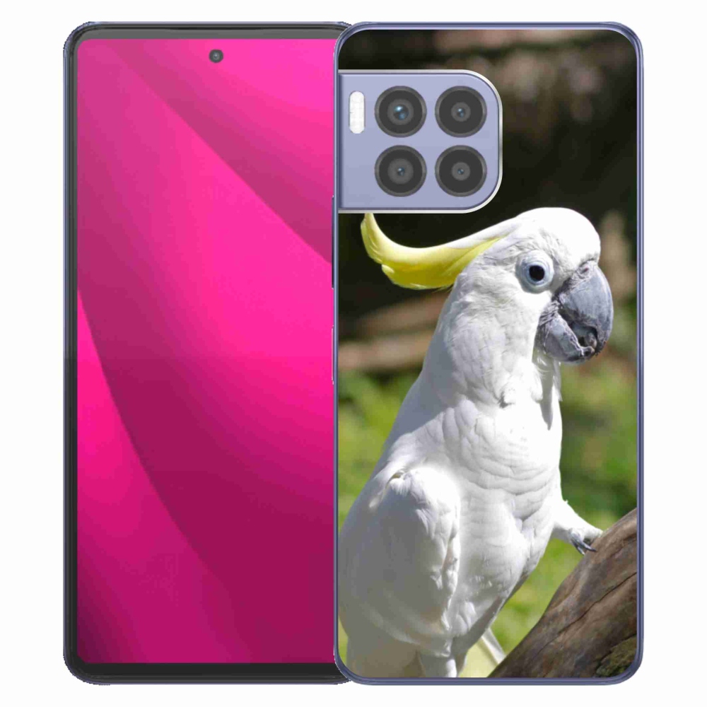 Gelový kryt mmCase na T phone 2 Pro - papoušek kakadu 2