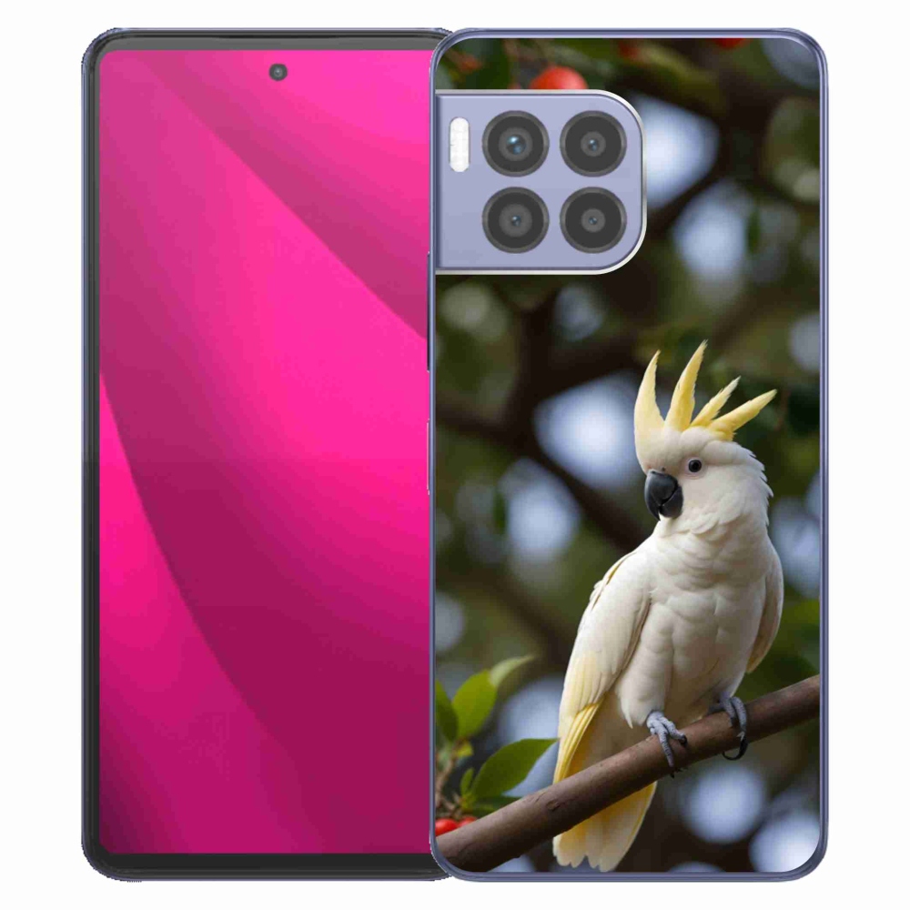 Gelový kryt mmCase na T phone 2 Pro - papoušek kakadu 3