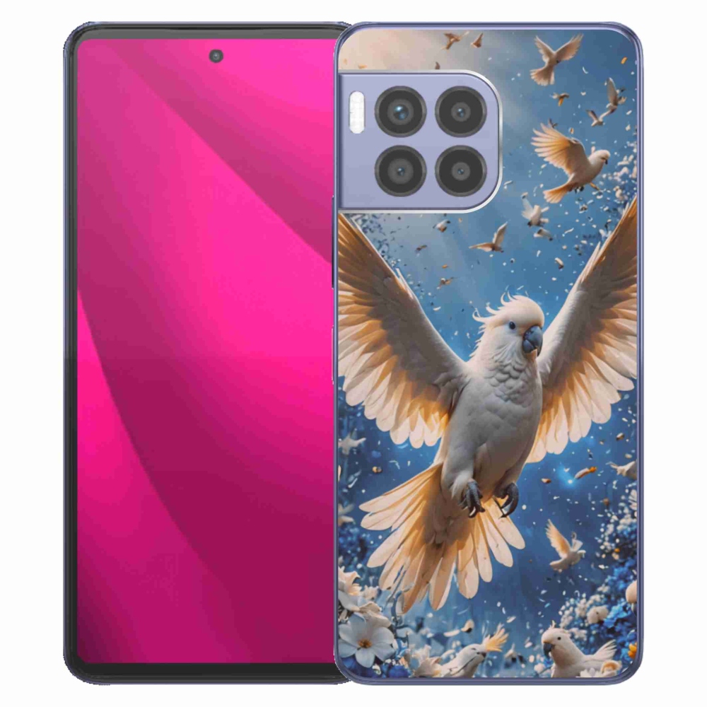 Gelový kryt mmCase na T phone 2 Pro - papoušek kakadu