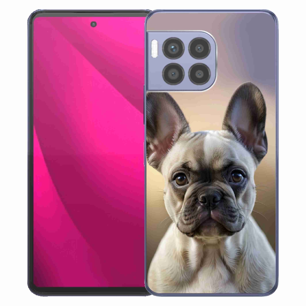 Gelový kryt mmCase na T phone 2 Pro - roztomilý francouzský buldoček