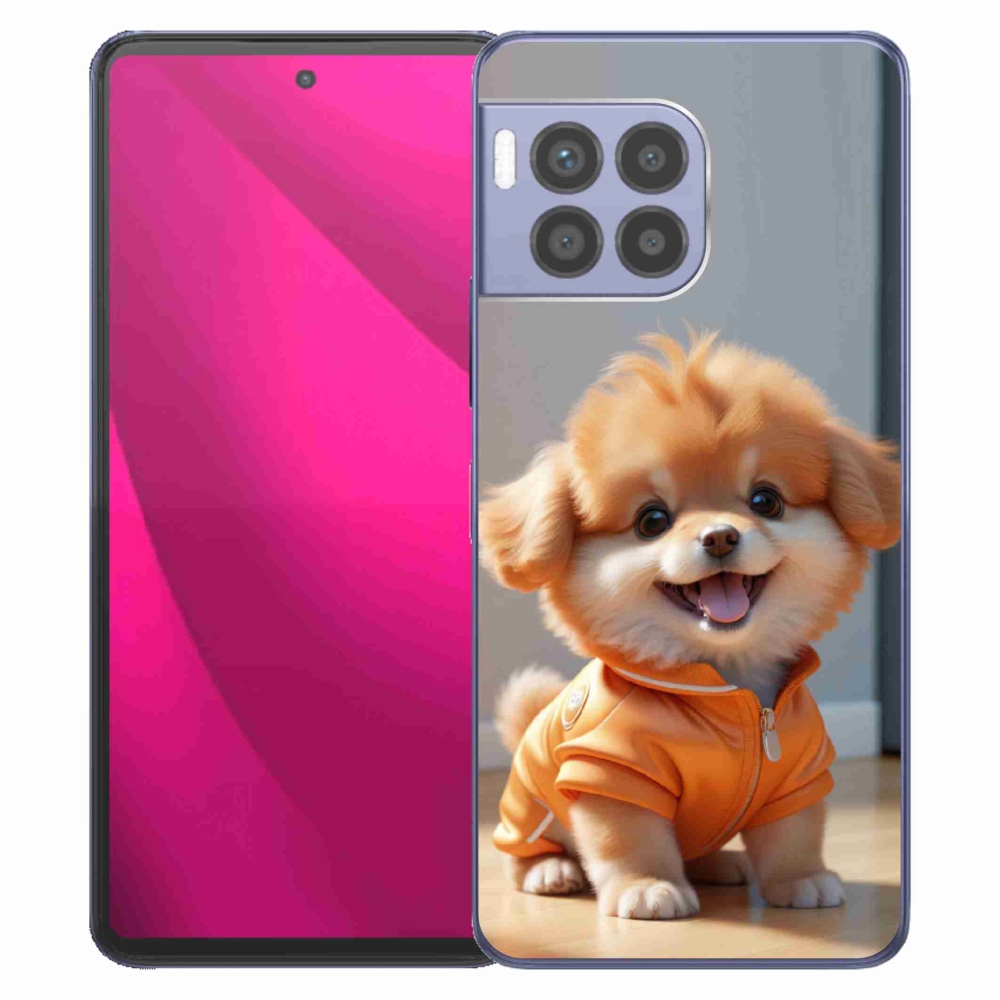 Gelový kryt mmCase na T phone 2 Pro - roztomilý pomeranian v mikině