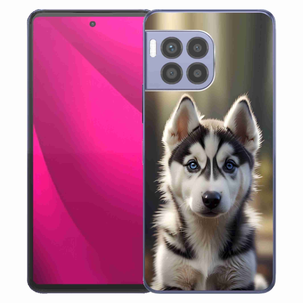 Gelový kryt mmCase na T phone 2 Pro - roztomilý sibiřský husky